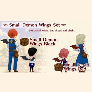 WorldNeverland Elnea Kingdom Small Demon Wings Set Switch