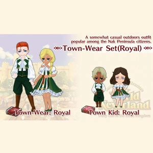 WorldNeverland Elnea Kingdom Town-Wear Set Royal