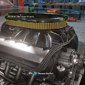Car Mechanic Simulator 2018 - Runde Luftfilter Abdeckung
