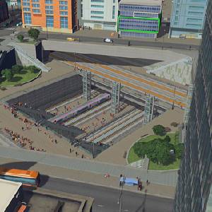 Cities Skylines Content Creator Pack Train Stations Metro Plaza Station