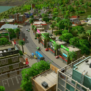 Panoramablick auf die grüne Stadt