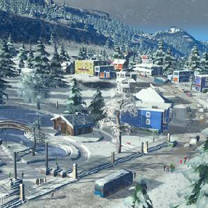 Cities Skyline Snowfall Schneebedeckte Stadt