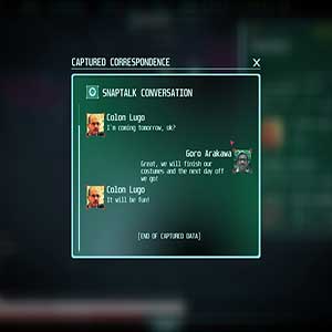 Erfasste Korrespondenz