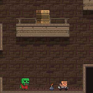 Flucht auf dem Zombie