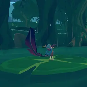 Demi and the Fractured Dream - Riesiges Lotusblatt