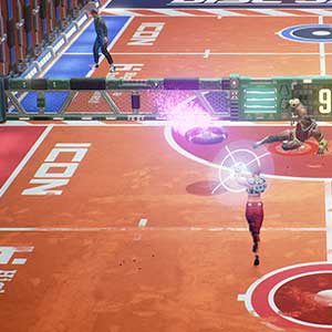 Abrufen und werfen eine glühende Scheibe