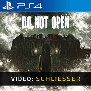 Do Not Open PS4- Video-Schliesser