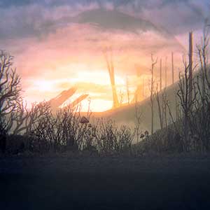 dunkler und düsterer Kunststil