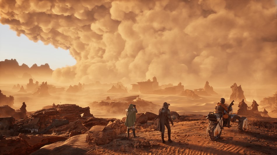 Ein Key-Art von Dune Awakening, dem neuesten Spiel der Dune-Serie