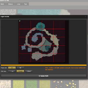 Dungeon Painter Studio - Exportieren in PDF