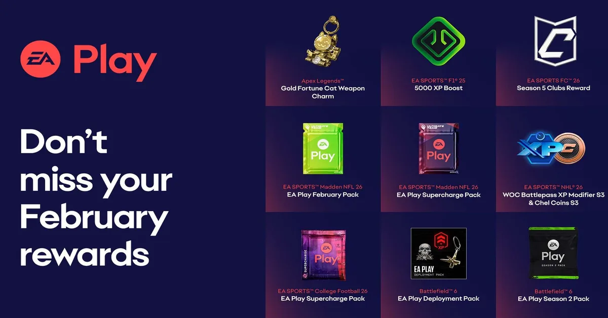 EA Play Member Rewards February 2026