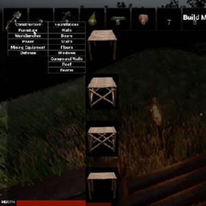 Endure or Perish - Aufbau-Menü