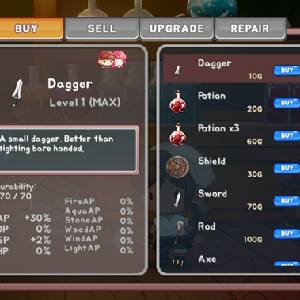 Fairy Knights - Kaufmenü