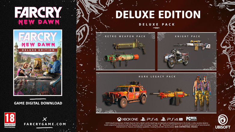 Far Cry New Dawn Deluxe Edition Goodies Pre Order Boni