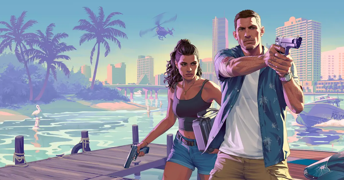 GTA 6 Vorbestellungen auf PS5 und Xbox Series X|S mit Lucia und Jason in Vice City