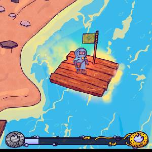 Fireside - Hölzernes Floß