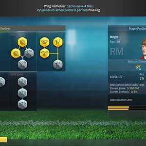 Football, Tactics & Glory - Spieler-Profil