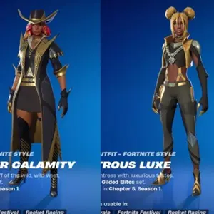 Fortnite Gilded Elites Pack - Kosmetische Kostüme