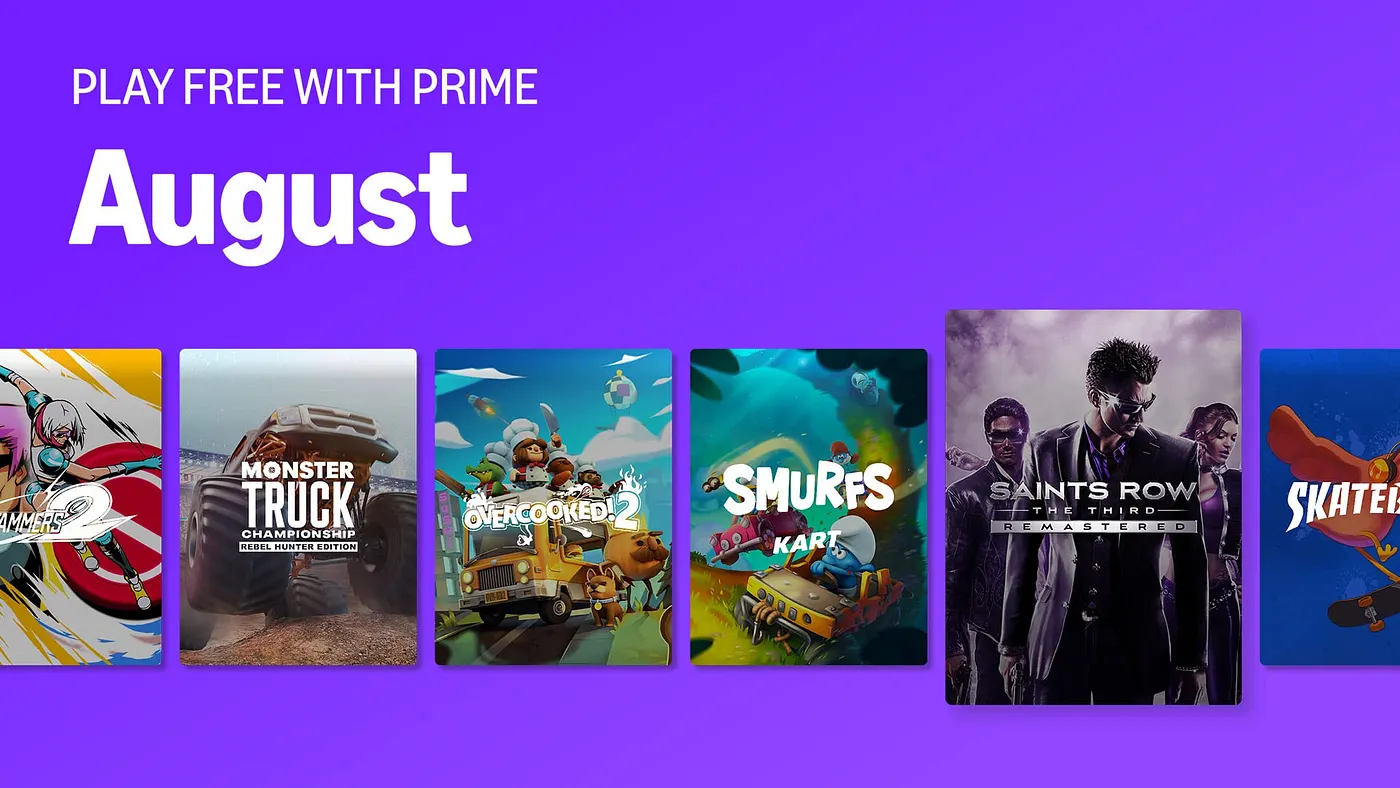 Prime Gaming Free Games From Amazon Luna - August 2025