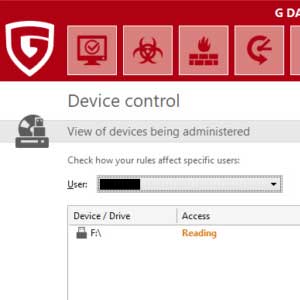 G Data Total Security - Gerätesteuerung