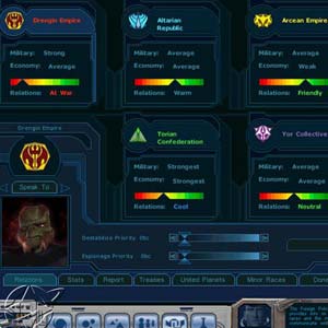 Galactic Civilizations 1 - Außenpolitik