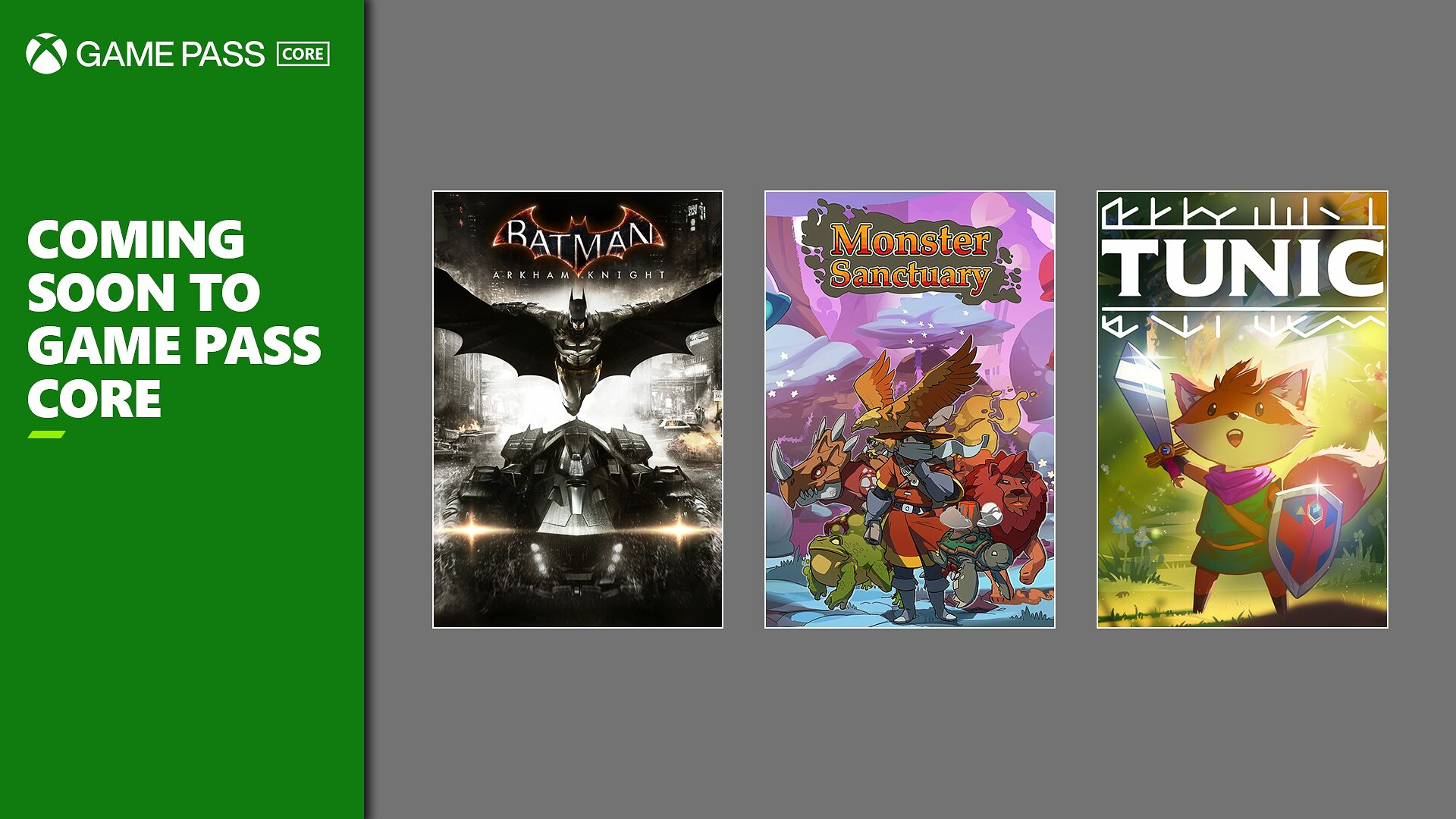 Xbox Game Pass Core new games
