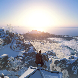 Ghost of Tsushima Verschneite Berge