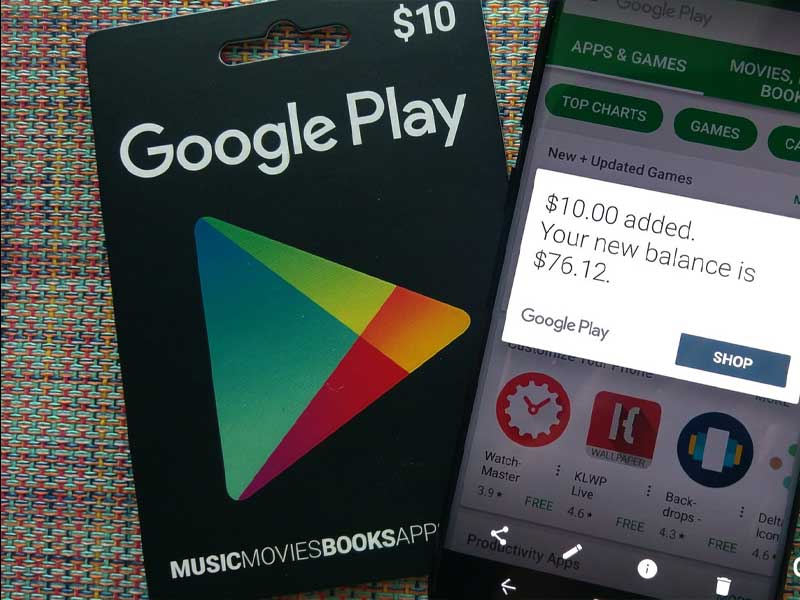 Card Google Play Gift