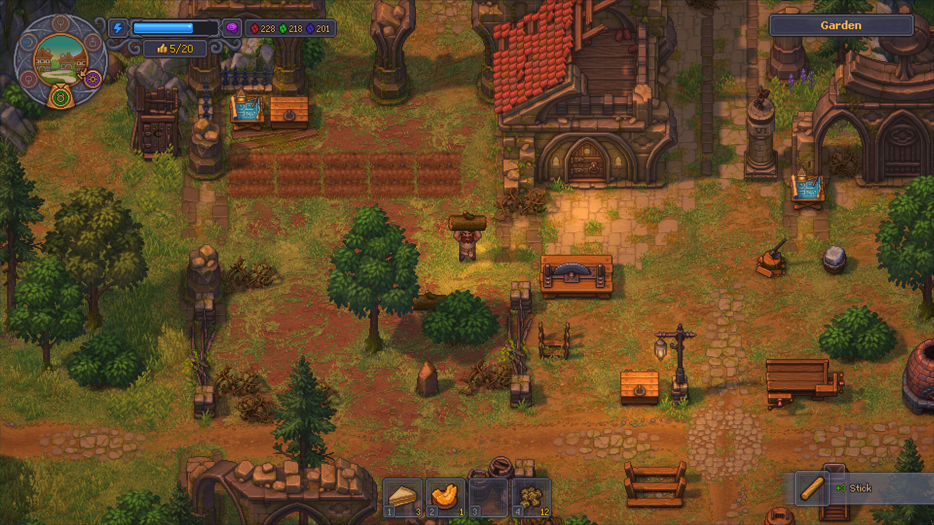 Gameplay-Szene aus Graveyard Keeper 2