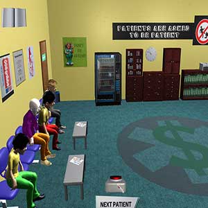 Die Patienten werden gebeten, Geduld zu haben.