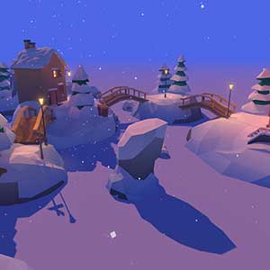 Hidden Paws Verschneites Dorf