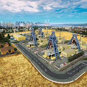 Highrise City Farm mit Produktionsinfrastruktur