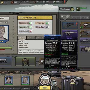 Home Behind 2 - Charakter-Statistiken und Inventar