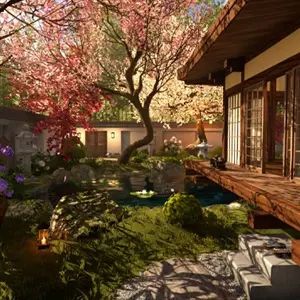 House Flipper 2 Sakura - Kirschblütenbaum