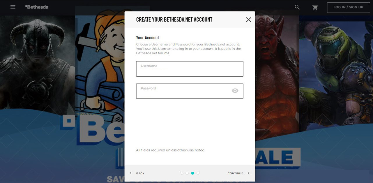 How do I get a Bethesda net account?