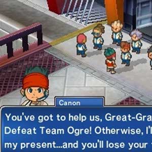 Inazuma Eleven 3 Team Ogre Attacks Nintendo 3DS Peacock Stadium Eingang