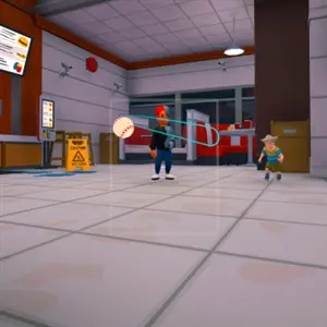 Indoor Baseball - Fast-Food-Restaurant
