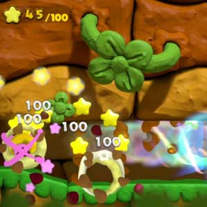 Kirby and the Rainbow Paintbrush Nintendo Wii U das Sammeln von Sternen