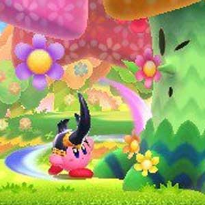 Kirby Triple Deluxe Nintendo 3DS Blumige Woods