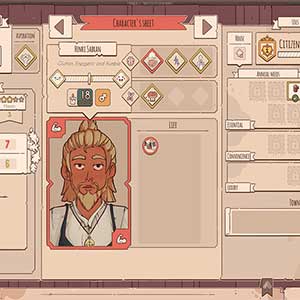 Lakeburg Legacies Charakterblatt