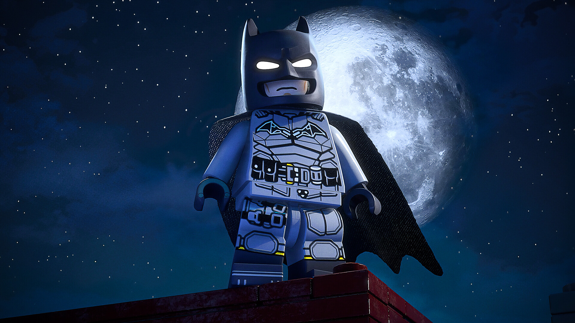LEGO Batman Legacy of the Dark Knight Gameplay-Szene mit Batman und Gotham-Atmosphäre