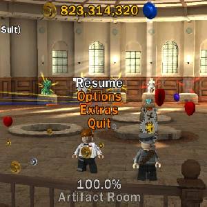 LEGO Indiana Jones The Original Adventures - Menüoption