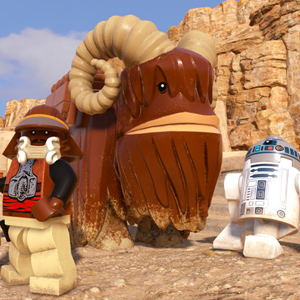 LEGO Star Wars The Skywalker Saga - Lando Calrissian, Bantha, and R2D2