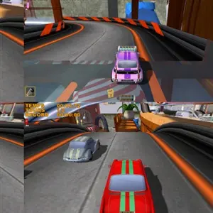 Mad Tracks - Geteilter Bildschirm