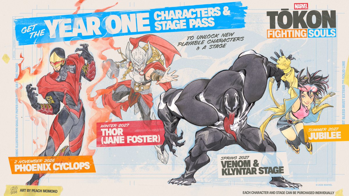 Marvel Tokons Year 1 Pass bringt vier neue Kämpfer und exklusive Posen