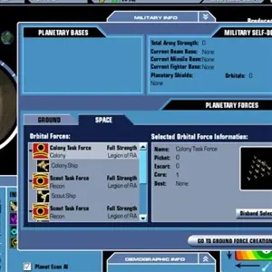 Master of Orion 3 – Militärische Infos