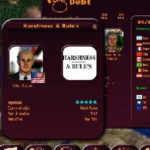 Masters of the World - Geopolitical Simulator 3 - Verschuldung