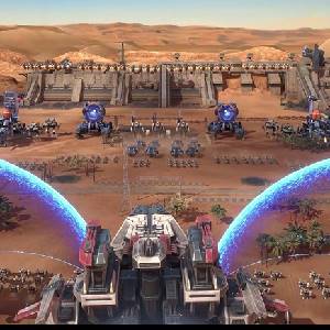 Mechabellum Truppen in Position