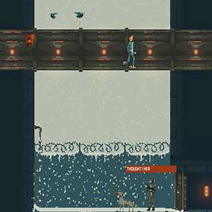 schreitet durch das Lager voran