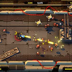 Monkey Barrels - Sammeln von Schrott